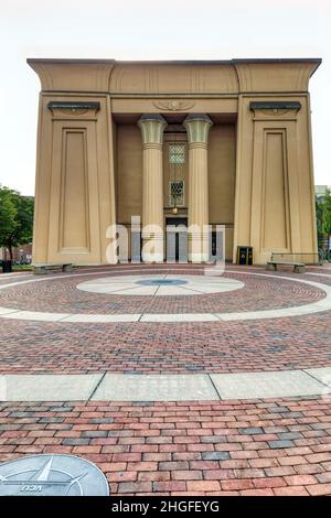 Das Egyptian Building ist einer der architektonischen Schätze von Richmond. Stockfoto