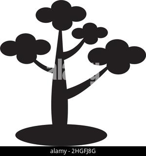 Baum Symbol Logo Design Inspiration Vektor Illustration Vorlage Stock Vektor