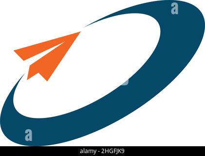 Vorlage für Logo-Design des Reiseunternehmens Stock Vektor