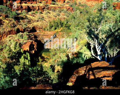 Fortescue Falls, Karijini National Park, Pilbara, Northwest Australia Stockfoto