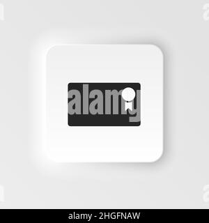 Lizenz, Seal neumorphic Stil Vektor-Symbol. Einfache Elementdarstellung aus UI-Konzept. Lizenz, Seal neumorphic Stil Vektor-Symbol. Finanzierungskonzept V Stock Vektor