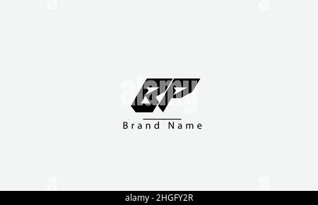BP PB B P abstrakte Vektor-Logo-Monogramm-Vorlage Stock Vektor