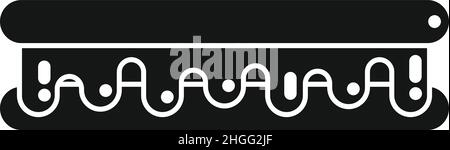 Schokoladenkeksen-Symbol einfacher Vektor. Kakaodose. Cremefutter Stock Vektor