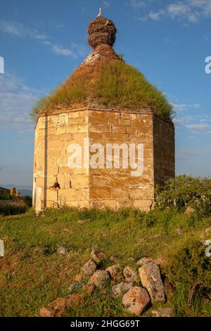 Blick auf den Himmet Baba Dome, Seldschuk-Zeit, Provinz Eskişehir Stockfoto