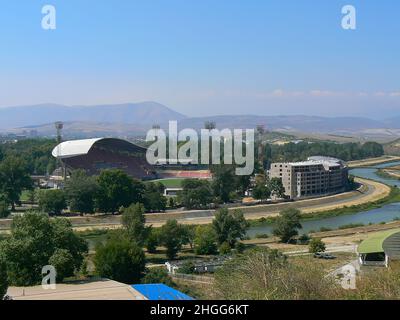 Die Toshe Proeski Arena im Zentrum von Skopje in Nordmakedonien Stockfoto