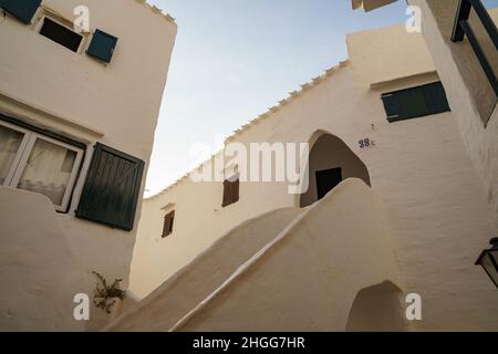 Sommerpostkarte in Binibeca. Stockfoto