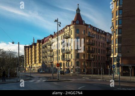 Hauptstraße im Stadtzentrum von Göteborg, Göteborg, Göteborg Schweden Stockfoto