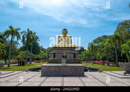 Statue von Guddha, Viharamahadevi Park Colombo Sri Lanka Stockfoto