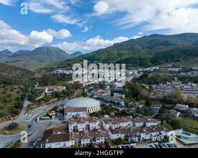 Gemeinde El Bosque in der Comarca der weißen Dörfer in der Provinz Cadiz, Spanien Stockfoto