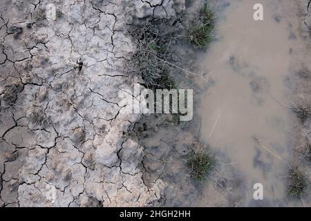 Das Land ist nicht so sehr. Durst. Stockfoto