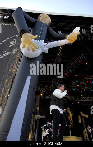 NORWAY 20070607Meat Loaf, Michael Lee Aday, auf der Bühne während des Sweden Rock in Norwegen am Donnerstag. Foto: Janerik Henriksson / TT-Code 10010 Stockfoto