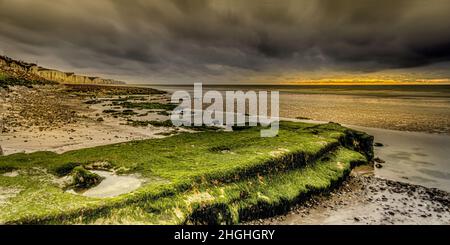 Onival, Plage et bord de mer, falaises et sable Stockfoto