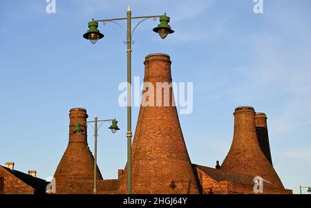 Das Gladstone Pottery Museum in Longton, Stoke-in-Trent, Großbritannien, Großbritannien Stockfoto