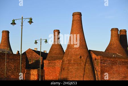 Das Gladstone Pottery Museum in Longton, Stoke-in-Trent, Großbritannien, Großbritannien Stockfoto