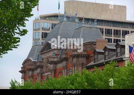 Die Renwick Gallery ist eine Zweigstelle des Smithsonian American Art Museum in der Pennsylvania Avenue NW 1661 in Washington DC, USA. Stockfoto