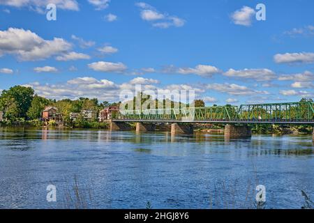 LAMBERTVILLE NJ,New Hope,PA-Brücke.die sechs Spannweiten, 1.053 Fuß lange Brücke von New Hope, PA nach Lambertville, NJ Stockfoto