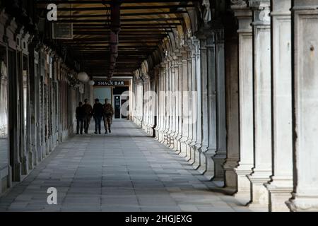 Eine allgemeine Sicht auf Venedig, nachdem die Regierung eine virtuelle Sperre des Nordens von Italien verhängt hatte. Venedig, Italien März 30 2020. (MVS) Stockfoto