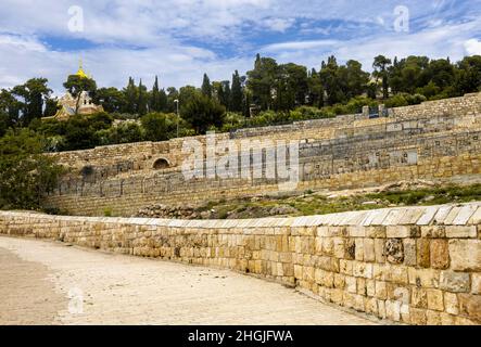 Jüdischer Friedhof in Jerusalem Stockfoto
