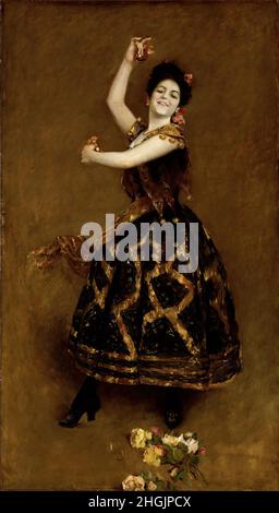 Carmencita - 1890 - Öl auf Leinwand 177,5 x 103,8 cm - Chase William Merritt Stockfoto