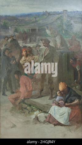 Charles T. Webber - Sklavenauktion Stockfoto