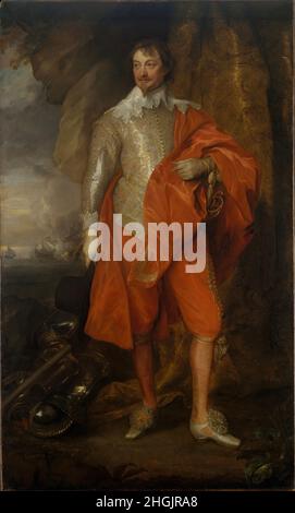 Robert Rich - 1587 - 1658 - , zweiter Earl of Warwick - Öl auf Leinwand 208 x 128 cm - Van Dyck Antoon Stockfoto