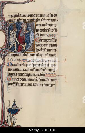 Bute Master (franko-flämischen, aktiv 1260 - 1290) - Bute Psalter Stockfoto