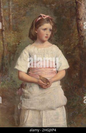 Millais John Everett - Privatsammlung - Drop from the Nest - 1883 - Öl auf Leinwand 104,1 x 69,8 cm - Stockfoto