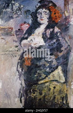 Lovis Corinth - Carmencita, Porträt von Charlotte Berend-Corinth im spanischen Kleid Stockfoto