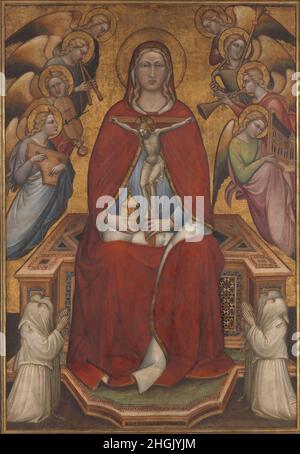 Die heilige Maria Magdalena hält ein Kruzifix - 1395 00 - tempera su tela fondo oro 176,5 x 120 cm - Aretino Spinello Stockfoto