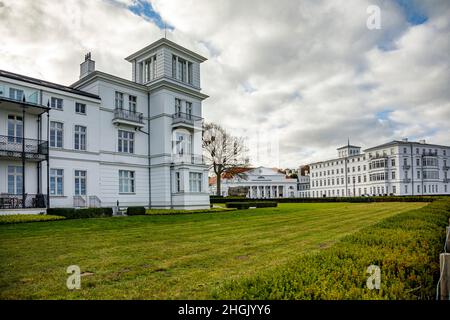 Villen Fassade, Kurhaus Und Grand Hotel In Heiligendamm, Mecklenburg-Vorpommern, Deutschland, Europa Stockfoto