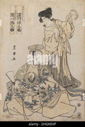 Utagawa Toyokuni - Kabuki Schauspieler Segawa und Gennosove Stockfoto