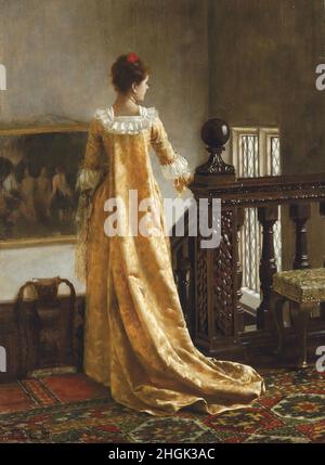 Leighton Edmund Blair - Privatsammlung - der Goldene Zug - 1891 - Öl auf Holz 29 x 22 cm - Stockfoto