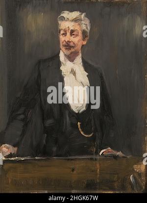 Peder Severin Krøyer - Porträt von Georg Brandes Lehrtätigkeit Stockfoto