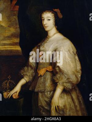 Van Dyck, Sir Anthony - Königin Henrietta Maria Stockfoto