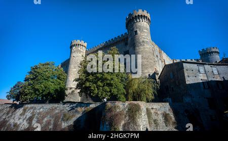 Bracciano, Latium, Italien: Die Burg von Bracciano, Burg Orsini Odescalchi Stockfoto