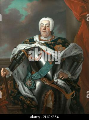 Louis de Silvestre - Porträt von August III von Polen Stockfoto