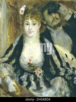 Renoir Auguste - Privatsammlung - La Loge - 1874 - Öl auf Leinwand 27 x 21 cm Stockfoto