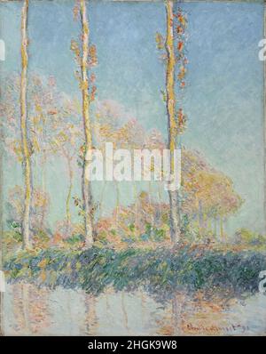 Pappeln, drei Bäume im Herbst - 1891 - Öl auf Leinwand 93 x 74,1 cm - mo17Monet Claude Stockfoto