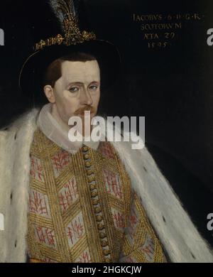 Zugeschrieben Adrian Vanson - James VI und I, 1566 - 1625. König von Schottland 1567 - 1625. König von England und Irland 1603 - 1625 Stockfoto