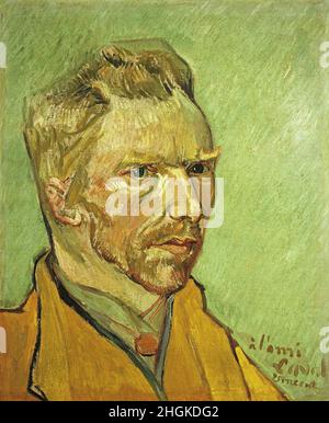 Van Gogh Vincent - Privatsammlung - Selbstporträt - 1888 - Öl auf Leinwand 46 x 38 cm Stockfoto