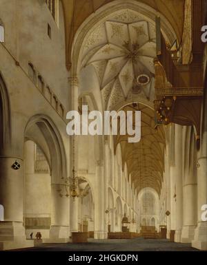 Pieter Jansz. Saenredam - das Innere der Kirche St. Bavo, Haarlem ("Grote Kerk") Stockfoto