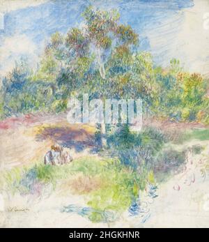 Renoir Auguste - Privatsammlung - La Clairière - 1885 - Öl auf Leinwand 31,2 x 29,4 cm Stockfoto