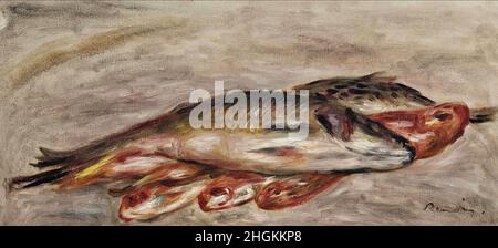 Renoir Auguste - Privatsammlung - La nature morte aux poissons - 1917 - Öl auf Leinwand 27,3 x 55,2 cm Stockfoto