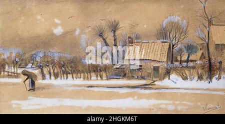 Van Gogh Vincent - Privatsammlung - Winter - 1881 - keine Infos Stockfoto