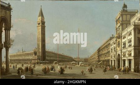 Piazza San Marco Blick nach Süden und Westen - 1763 - Öl auf Leinwand 56,5 x 102,8 cm - Canal Giovanni Antonio - Canaletto - Stockfoto