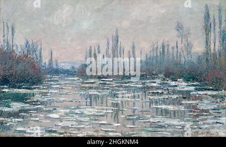 Das Aufbrechen des Eises auf der seine - 1880 81 - Öl auf Leinwand 60 x 99 cm - Monet Claude Stockfoto
