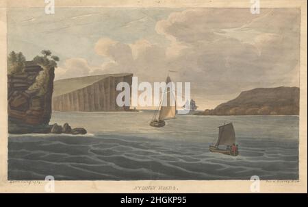 Augustus Earle - Sydney HeadsEarle, Augustus. Aussicht in Australien. Sydney - Earle's Lithography, 1826. Stockfoto