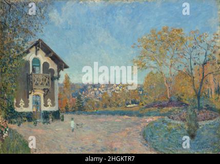 Ansicht von Marly-le-ROI von Coeur-Volant Künstler - 1876 - Öl auf Leinwand 65,4 x 92,4 cm - Sisley Alfred Stockfoto