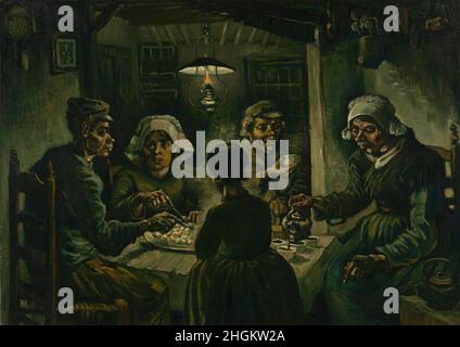 Die Kartoffelesser - 1885 - Öl auf Leinwand 82 x 114 cm - vg14Van Gogh Vincent Stockfoto