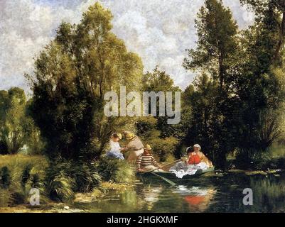 Renoir Auguste - Privatsammlung - La Mare aux fees - 1866 - Öl auf Leinwand keine Infos Stockfoto